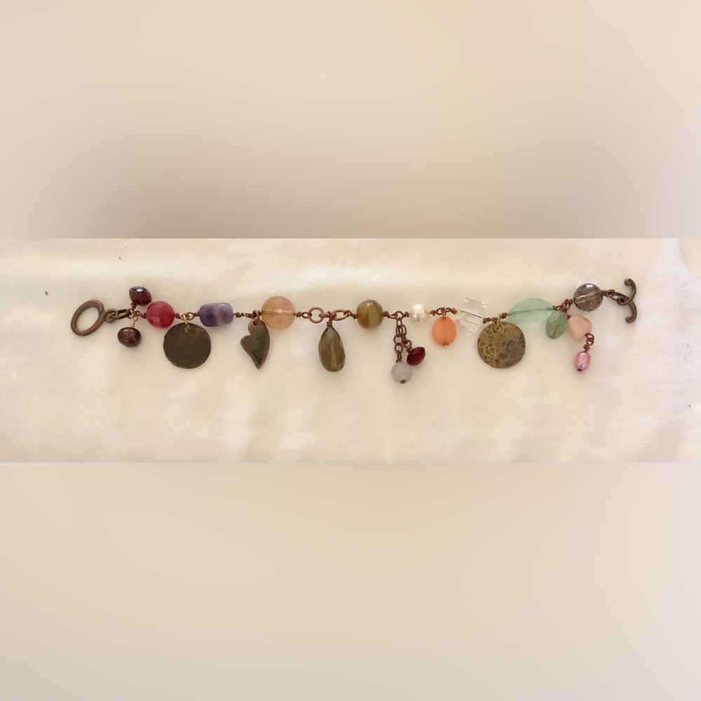 Elegant Multicolor copper Charm Bracelet